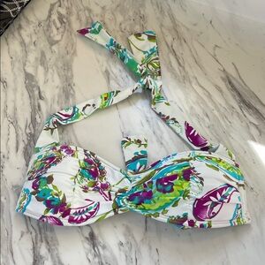 Tommy Bahama Floral Bikini Top with Bow